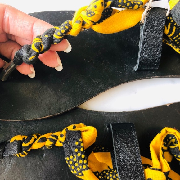 NWT Ife’s Closet Ankara African Wrap Sandals 8 - Picture 2 of 4